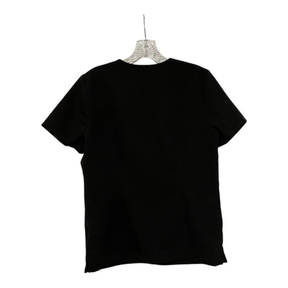 Figs Women's Black V-Neck Top - Picture 3 of 6